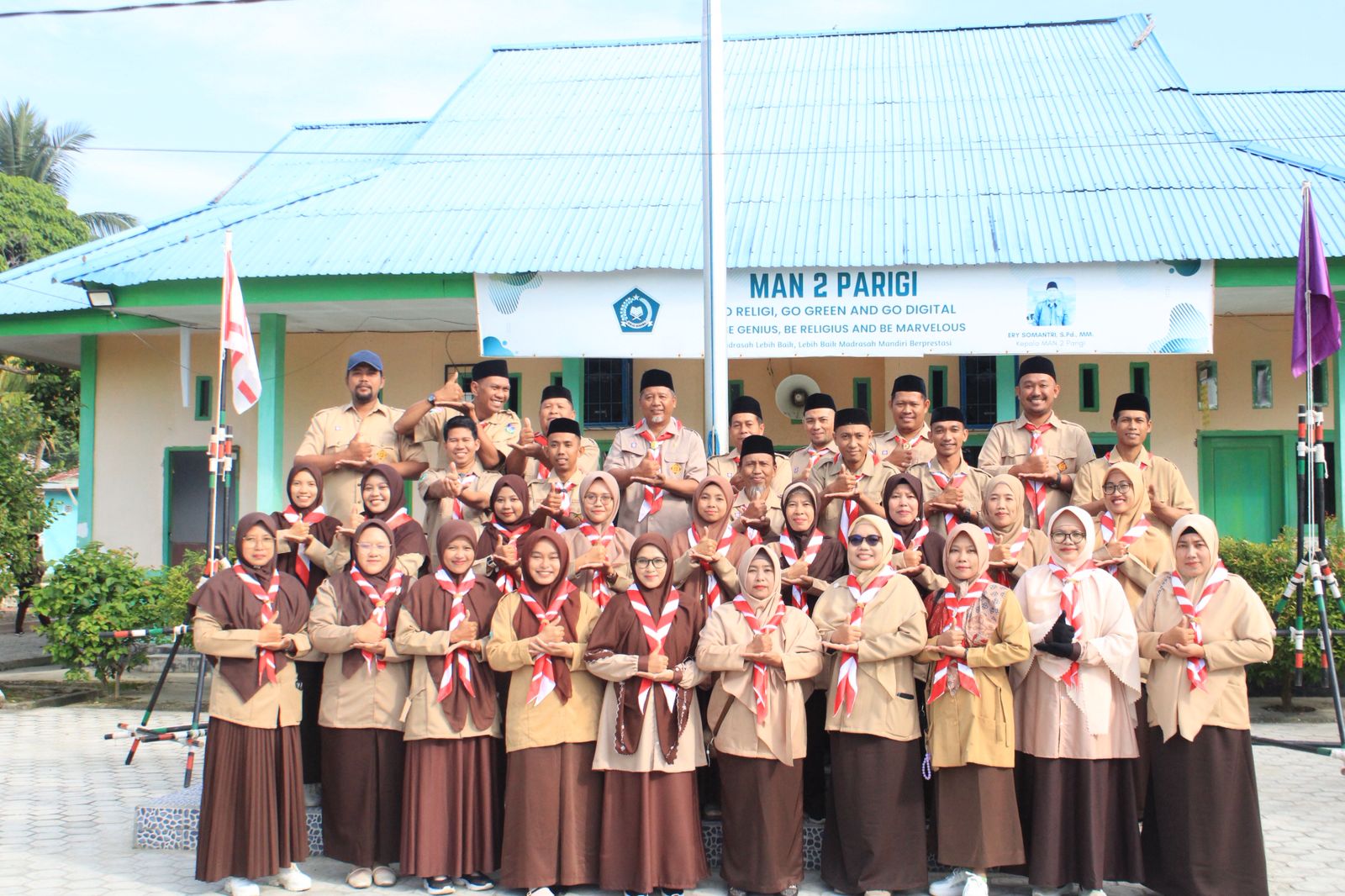 MAN 2 Parigi Gelar Upacara dan Lomba Meriahkan Hari Pramuka Ke-64