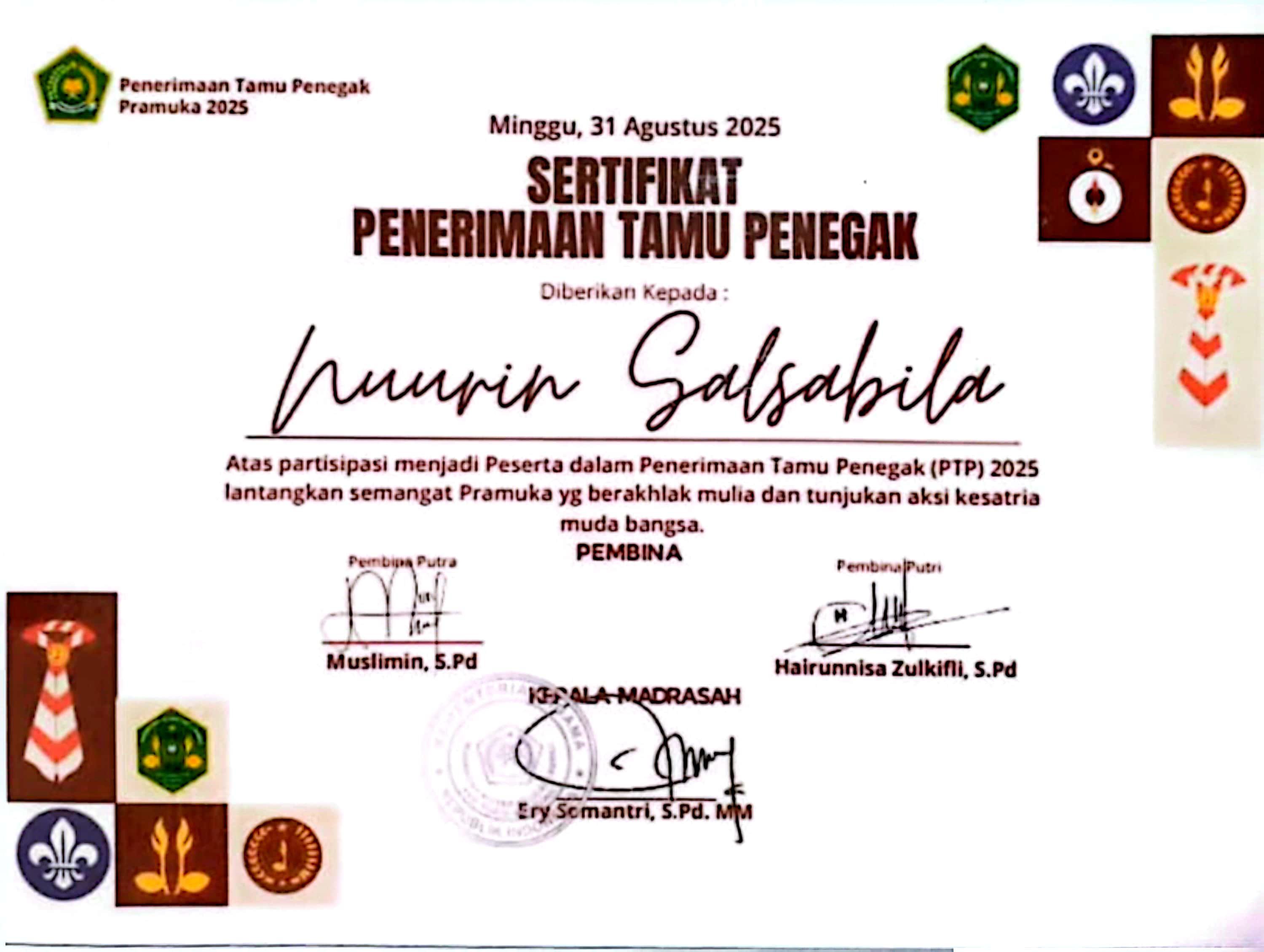 PENERIMAAN TAMU PENEGAK