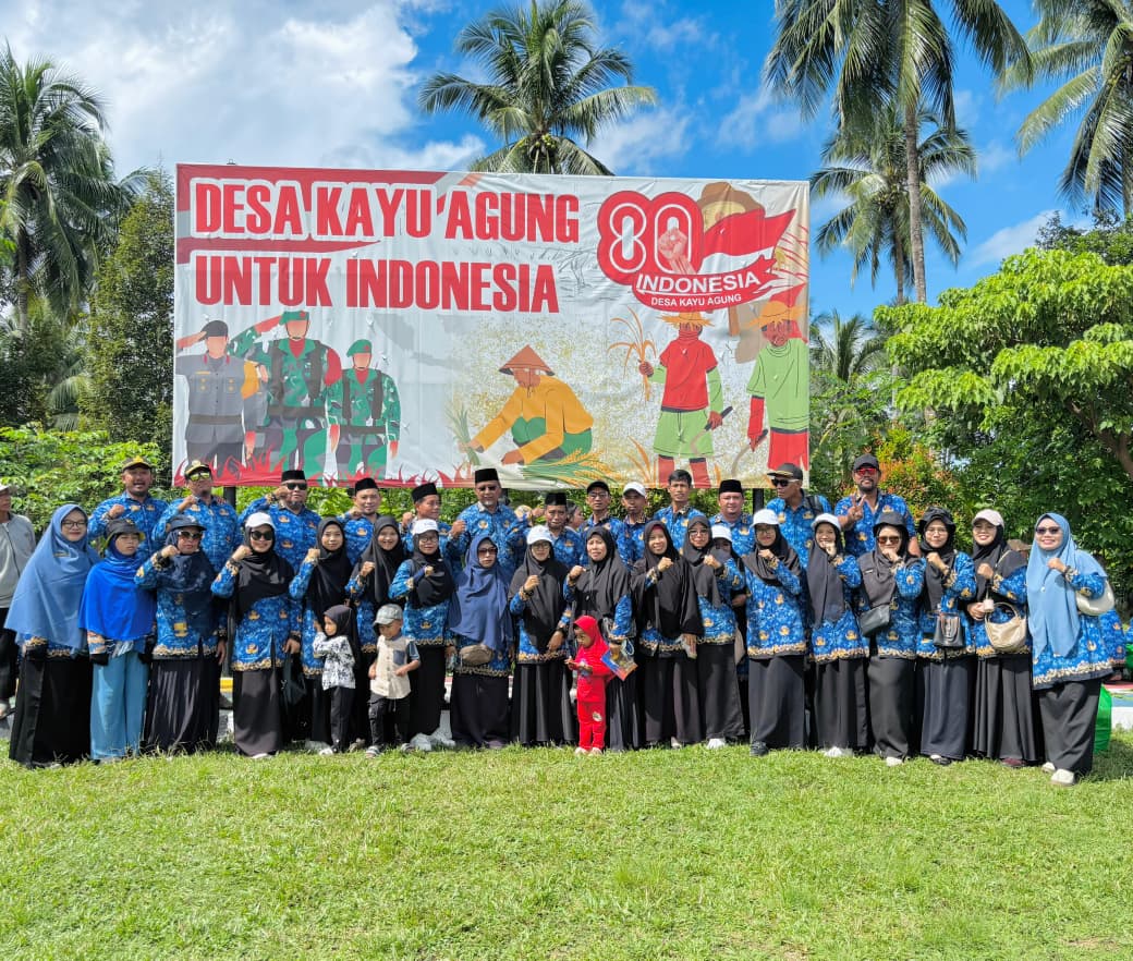 MAN 2 Parigi Berpartisipasi dalam Upacara Peringatan HUT ke-80 RI di Desa Kayu Agung