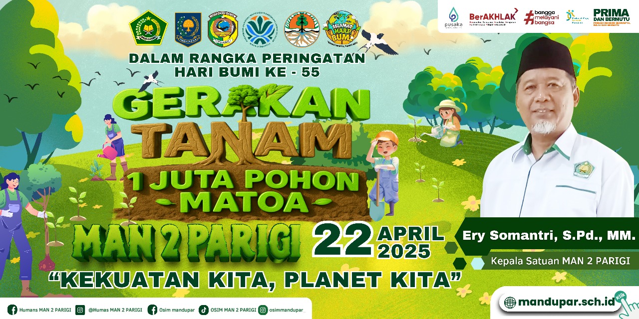 \n Tanam Pohon Matoa Massal dalam Aksi Serentak Nasional Bertema \"Kekuatan Kita, Planet Kita\" \n