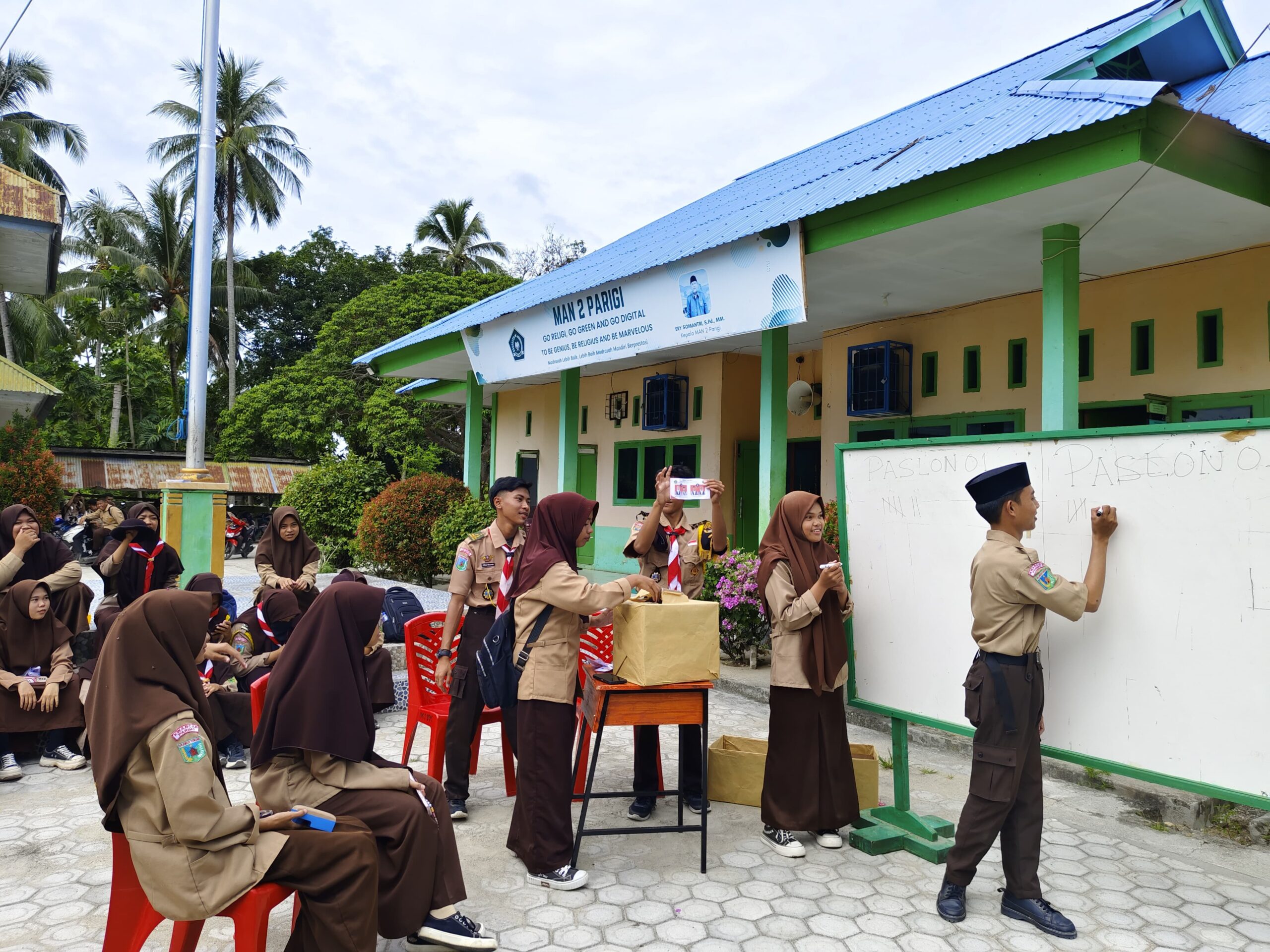 Hasil Rekapitulasi Pemilihan Ketua dan Wakil Ketua OSIM MAN 2 PARIGI PERIODE 2025-2026