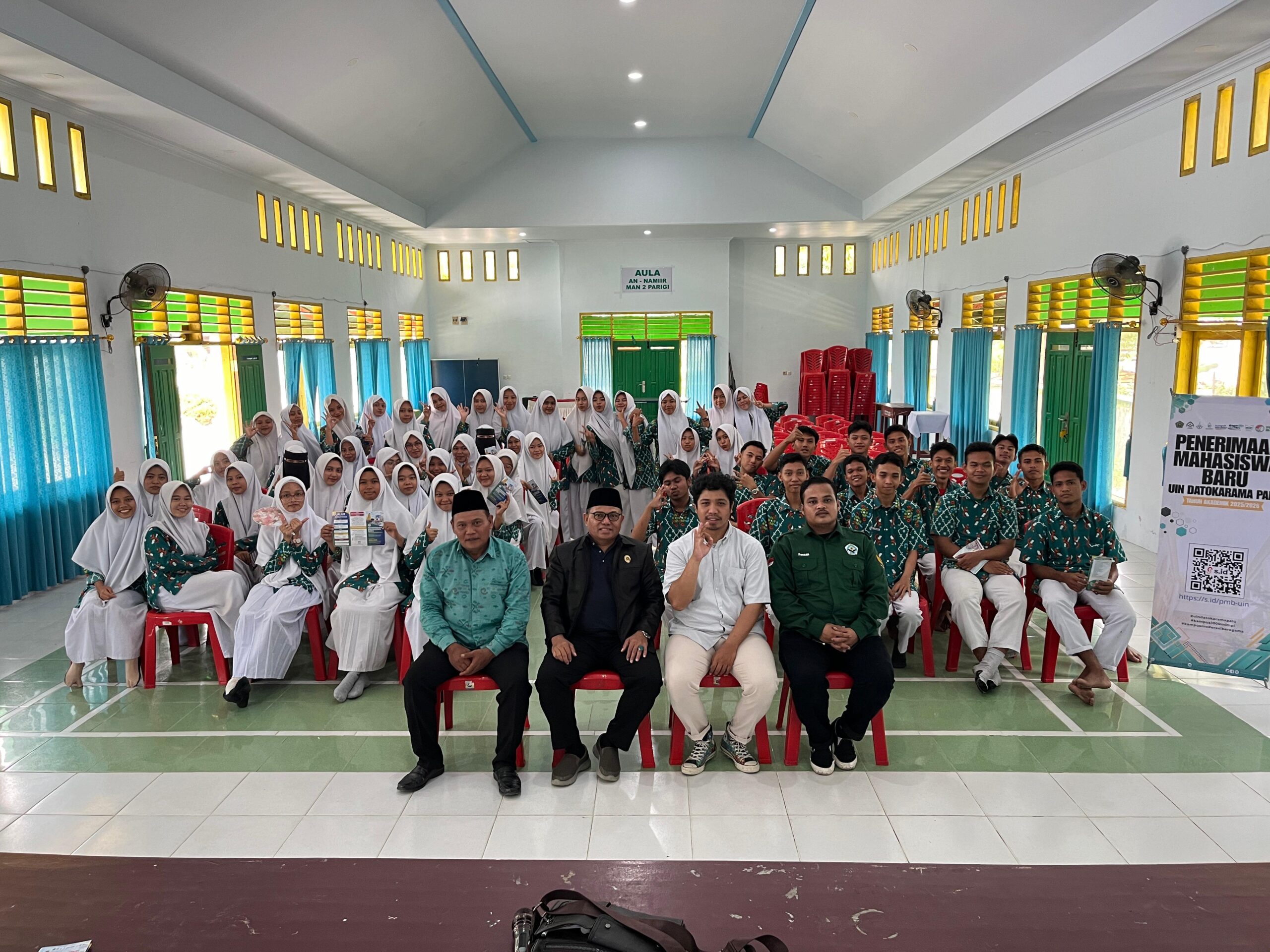Kunjungan Universitas Islam Negeri Datokarama Palu ke MAN 2 Parigi dalam Rangka Sosialisasi Penerimaan Mahasiswa Baru