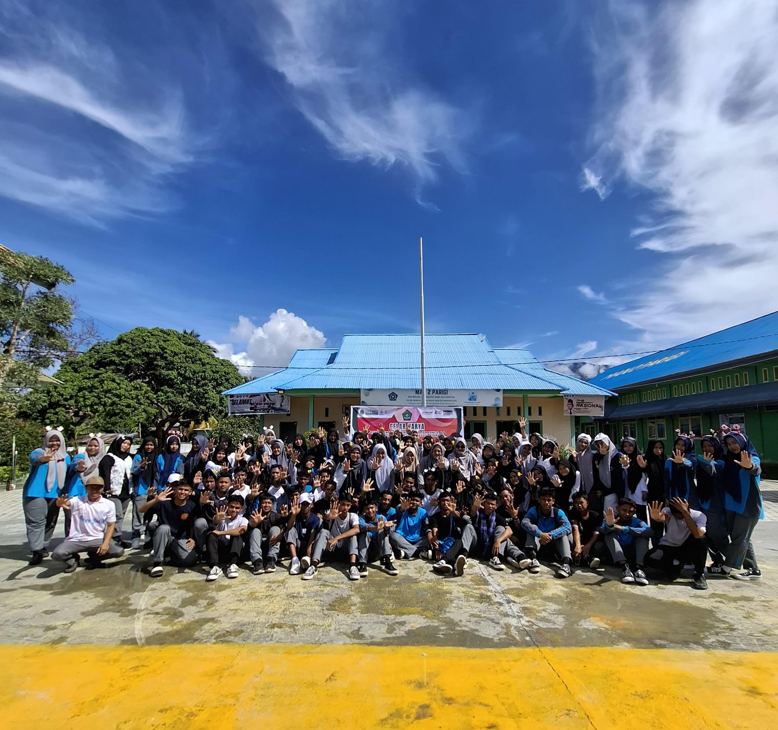 Lomba Senam Kreasi Meriahkan Proyek Gelar Karya P5P2RA di MAN 2 Parigi