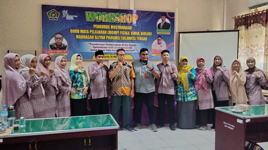 Guru Fisika MAN 2 PARIGI Ikuti MGMP Fisika Sulawesi Tengah: Bahas Transformasi Pembelajaran Berbasis AI